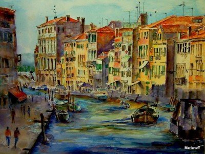 Venice Watercolor Jigsaw Puzzle