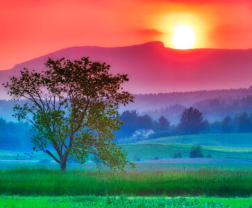 Vermont Sunset Jigsaw Puzzle