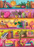 Vibrant Bookshelf