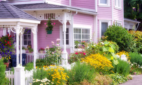 Victorian Porch and Flowers Jigsaw Puzzle