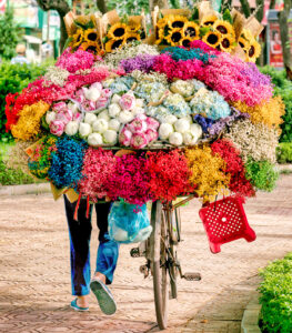 Vietnam Street Flowers Jigsaw Puzzle