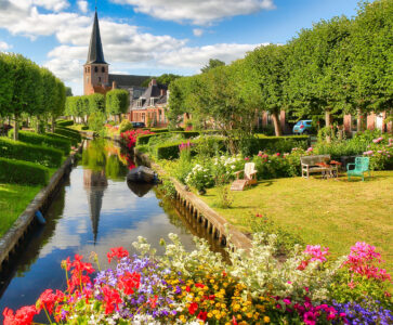 Village Canal Jigsaw Puzzle