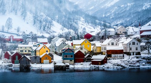 Village in Winter Jigsaw Puzzle