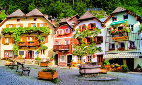 Village Square Jigsaw Puzzle