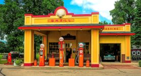 Vintage Gas Station