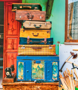 Vintage Suitcase Stack Jigsaw Puzzle