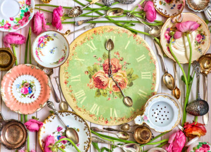 Vintage Tea Time Jigsaw Puzzle