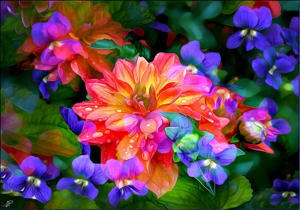 Vivid Flowers Jigsaw Puzzle