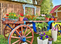 Wagon of Flowers Jigsaw Puzzle