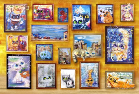 Wall of Cats Jigsaw Puzzle