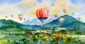 Watercolor Balloons