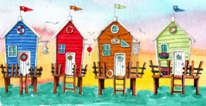 Watercolor Beach Bungalows