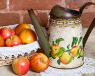 Watering Can and Apples