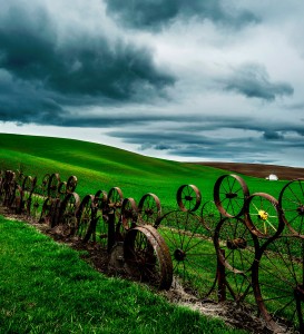 Wheel Fence Jigsaw Puzzle