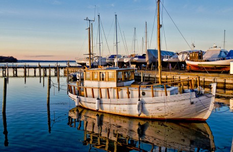 White Fishing Boat Jigsaw Puzzle