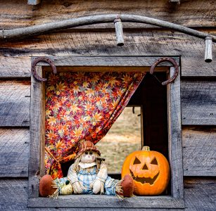 Window Jack-o-Lantern Jigsaw Puzzle