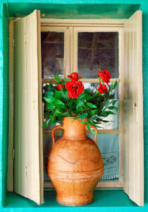 Window Roses Jigsaw Puzzle