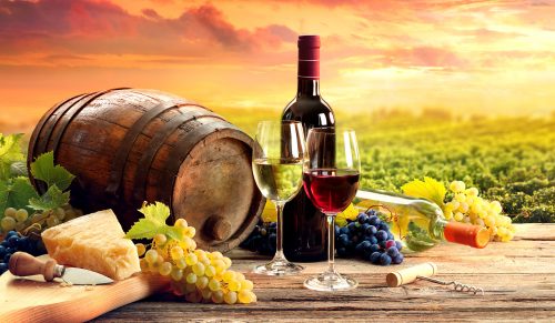 Wine and Cheese Jigsaw Puzzle