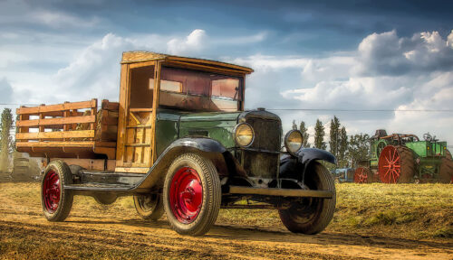 Wood Panel Truck Jigsaw Puzzle