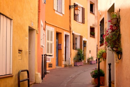 Yellow and Orange Street Jigsaw Puzzle