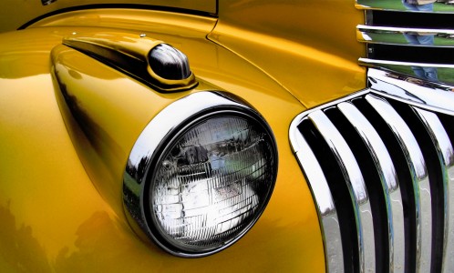 Yellow Chevy Jigsaw Puzzle