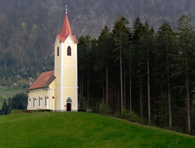 Yellow Church Jigsaw Puzzle